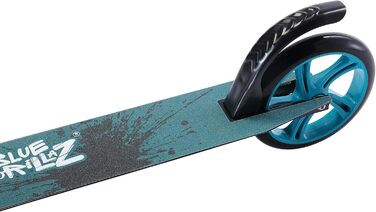 Дитячий складаний самокат BLUE GORILLAZ 205мм, алюмінієвий, для дітей від 8 років, з регульованим кермом