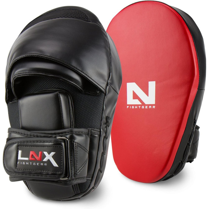 LNX Пади для рук Performance Pro – зігнуті, для професійного тренування боксу, кікбоксингу, муай тай, ММА