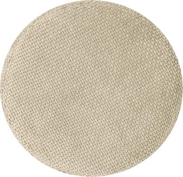 Крісло для медитації Cushy™ Meditationskissen – кругле, 15 см, з наповнювачем з пшениці, для медитації та релаксації, Made in Germany, Miracle Vanilla