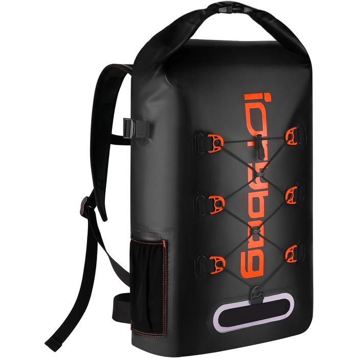 Водонепроникний рюкзак IDRYBAG для жінок та чоловіків, 20 л, для каякінгу та водних видів спорту (Оранжевий)
