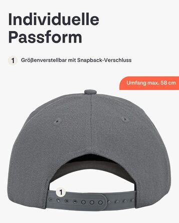 Кепка-снапбек Johnny Urban Dean унісекс, регульований розмір, світло-сірий коричневий