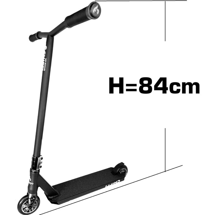 Скутер для трюків Chilli Pro Base/Rocky/Reaper: парк, вулиця, для початківців та професіоналів (Reaper, висота 84 см, блакитний)