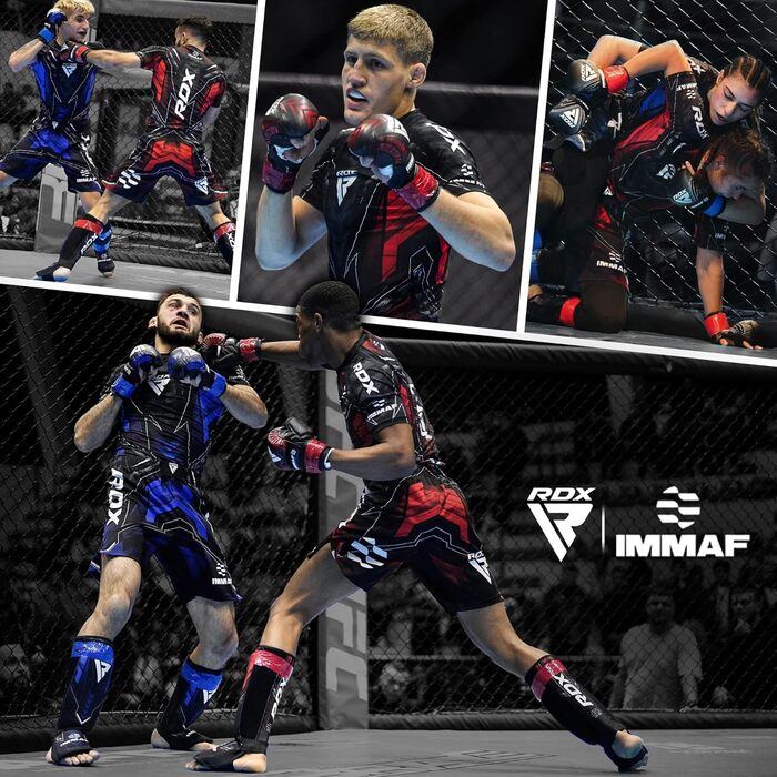 Спаррингові рукавички RDX для MMA, грейплінг, муай-тай, кікбоксинг, вільний бій, червоні, XS