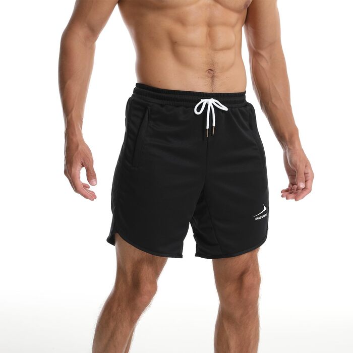 Спортивна сумка для чоловіків, фітнесу, тренувань у залі з блискавкою, темно-синій колір / з петлею для рушника (M, чорний / з петлею для рушника)