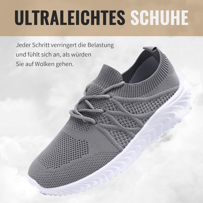 Жіночі кросівки: спортивні, зручні, для занять у залі, бігу та тенісу. Білі, світло-сірі (38 EU)