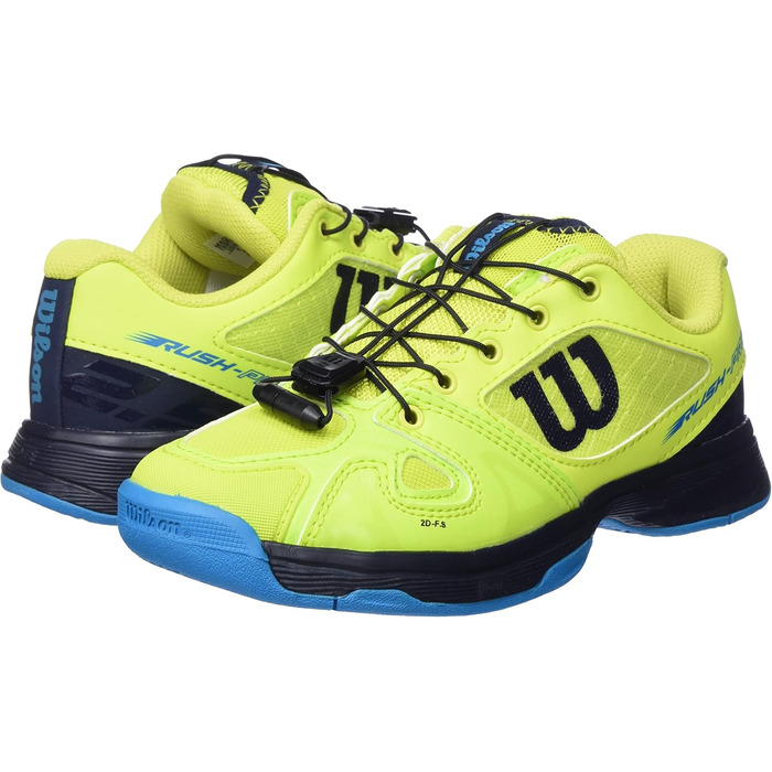 Тенісні кросівки Wilson RUSH PRO JR QL для дітей, універсальні, зелено-сині