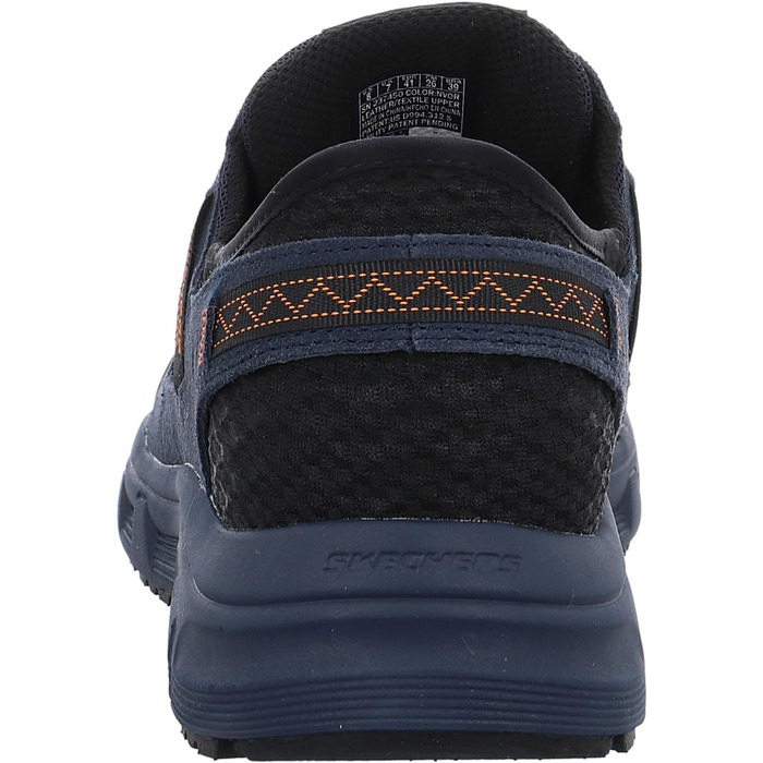 Чоловічі кросівки Skechers Oak Canyon Consistent Winne Hands Free - Navy Leather Textile Orange Trim
