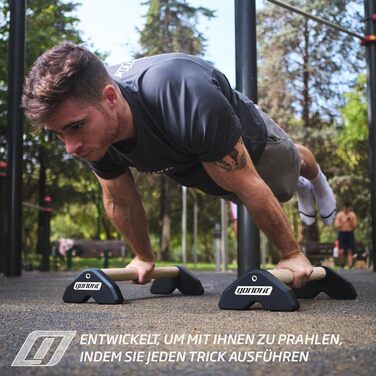 Паралетси LowFit PRO Gorletic для калістеніки, гімнастики, атлетів, преміум, магнітний дизайн, білі (чорні), зручний транспорт