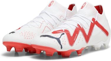 Жіночі футбольні бутси PUMA Future Ultimate FG/AG, 36, білий, чорний, червоний (Fire Orchid Red)