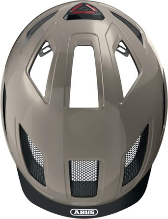 Велошолом ABUS Hyban 2.0 з підсвіткою, ABS, XL, сірий