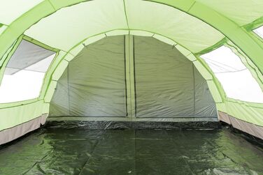 Намет CampFeuer Relax6 для 6 осіб: великий простір, водостійкий, з відкидною кабіною | Груповий, сімейний намет для кемпінгу