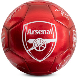 Офіційний футбольний м'яч Arsenal FC, металевий, розмір 5, для тренувань і матчів, колекційний, для дітей і дорослих, Hy-Pro