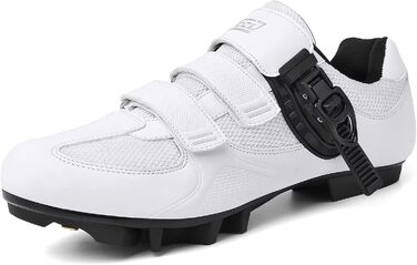 Велотуфлі Mountain для MTB, SPD, чоловічі/жіночі, зелені, з пряжкою (44 EU, C Weiß)