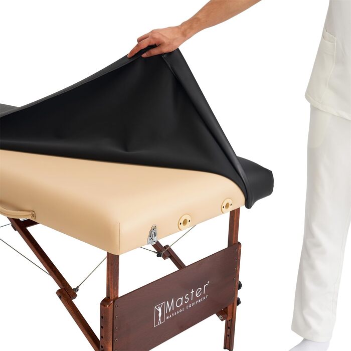 Захисний чохол Master Massage з PU шкіри для масажного столу, водонепроникний, чорний