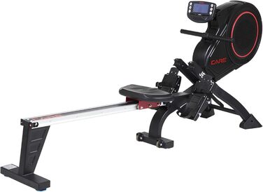 Гребний тренажер Care Fitness Jet 600-2 Care Connect, чорний, складаний