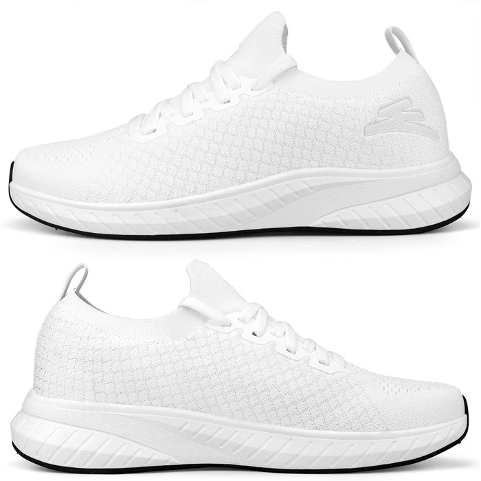 Жіночі спортивні кросівки для бігу та повсякденного носіння, білі, 42 EU