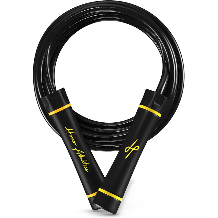 Стрибкове канат для Муай Тай з вагою, для інтенсивних тренувань, Муай Тай & MMA - міцний PVC канат, 1,1 фунта, чорний