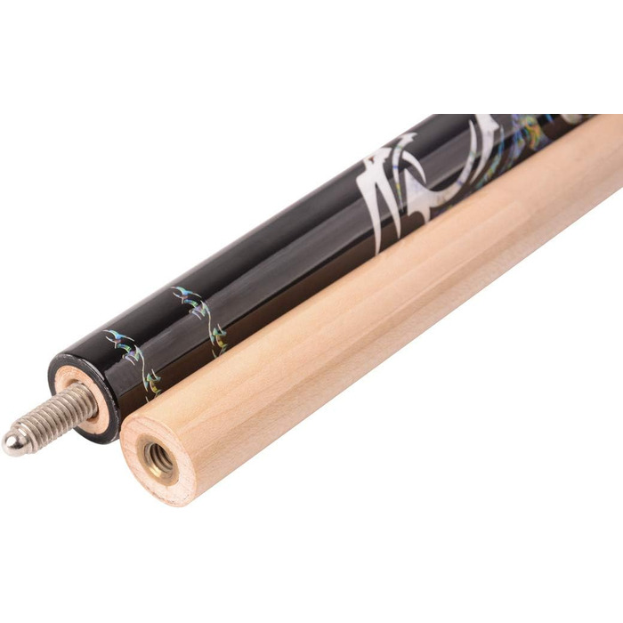 Більярдний кий AB Earth 58'' з ергономічним дизайном, канадський клен, наконечник 13 мм, вага 18-21oz, чорний дракон – 530 мл