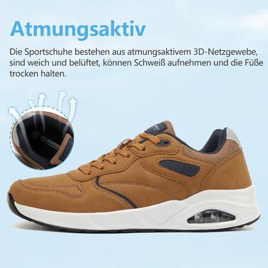 AX BOXING: Чоловічі кросівки/кеди. Легкі повсякденні, модні спортивні черевики з натуральної шкіри. Розміри 41-46 EU, колір коричневий. Розмір 45 EU