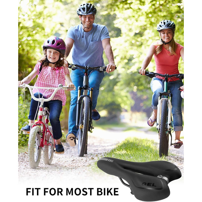 Велосипедне сідло MSDADA Gel MTB: комфортне, ергономічне, водонепроникне сідло для гірського велосипеда, BMX, шосе, міського велосипеда, спінінгу (чоловіче/жіноче)