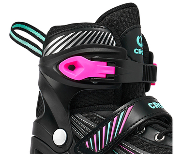 Роликові ковзани 3в1 Croxer Optima, регульовані, Mint/Pink, розмір 35-38