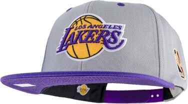 Кепка Mitchell & Ness NBA Lakers Snapback, сіра/фіолетова, універсальний розмір
