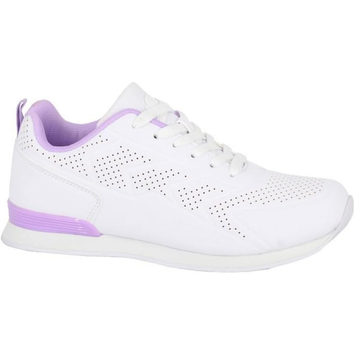 Жіночі кеди для боулінгу Dek T755 Fluke, розмір 38 EU, білий та фіолетовий