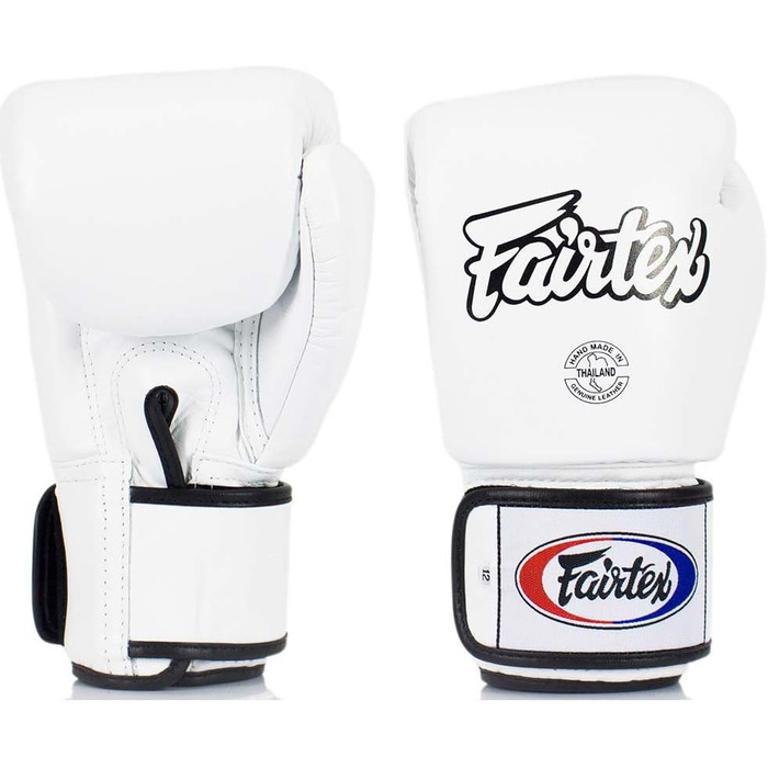 Боксерські рукавички Fairtex BGV-1 16oz, білі, для боксу, MMA, Муай Тай