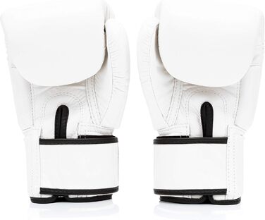 Боксерські рукавички Fairtex BGV1 14 унцій, білі, для Муай Тай, ММА, спарингів, чоловіків, жінок і дітей, легкі та ударопоглинаючі