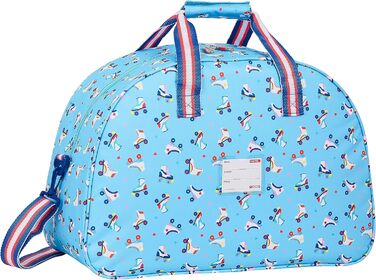 Дитяча спортивна сумка Safta Moos Rollers, блакитна, 48x21x33 см, для подорожей та спорту
