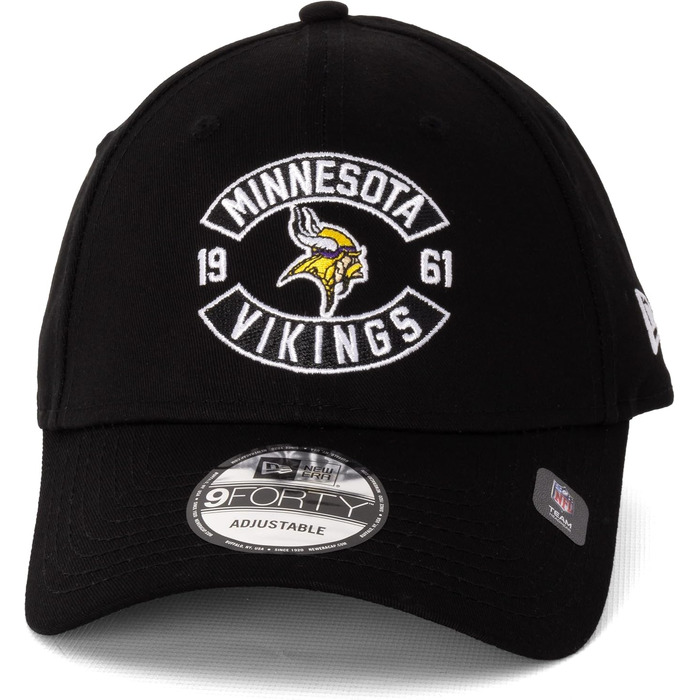 Кепка New Era 9FORTY Limited Edition (Minnesota Vikings, чорний) – оригінальна бейсболка MLB, NBA, NFL