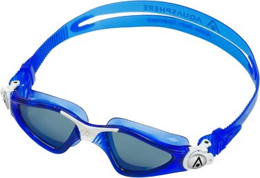 Дитячі окуляри для плавання Aquasphere Kayenne JR з УФ-захистом, силіконовим ущільненням, антифогом та захистом від протікань, для хлопчиків і дівчат від 6 років, синьо-білі, універсальний розмір