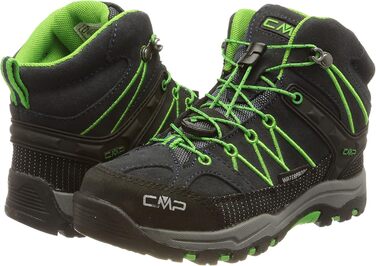 CMP Kinder Rigel Mid Trekking Shoes Wp - Дитячі трекінгові черевики середньої висоти, водонепроникні, блакитний/геко, 25