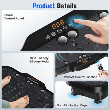 Платформа для вібраційного масажу та тренувань, 180 швидкостей, Power Shaping, до 150 кг