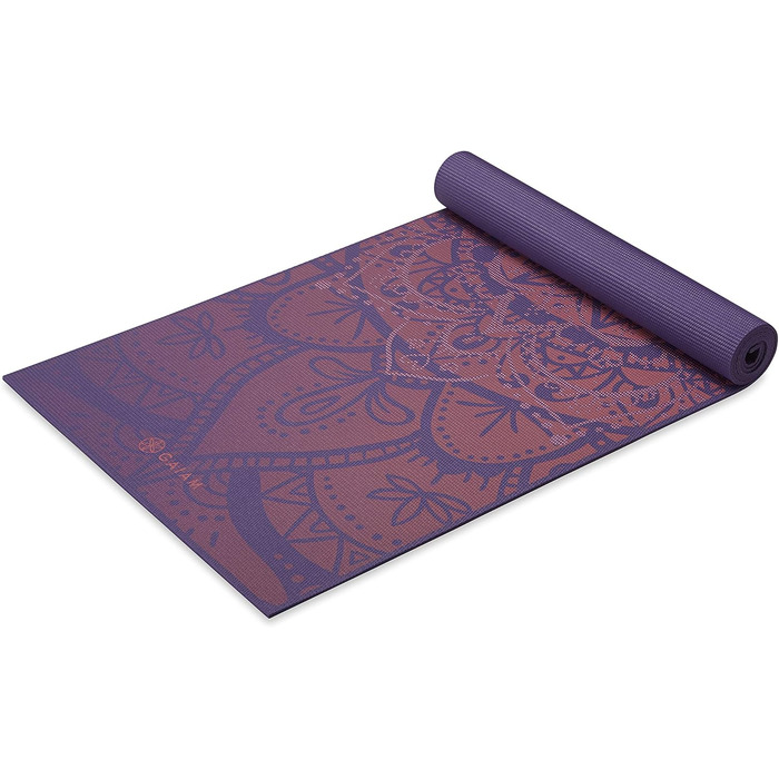 Йогамат Gaiam Premium 6 мм з антиковзаючим покриттям - для йоги, пілатесу та фітнесу (172x61x6 мм)