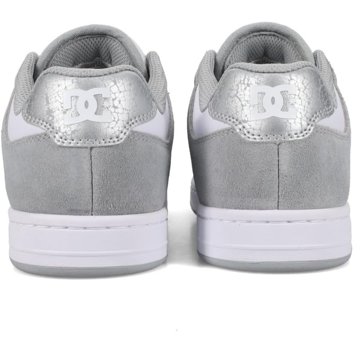 DC Shoes Manteca 4 - жіночі шкіряні черевики (40 EU, сірий/сірий/білий)