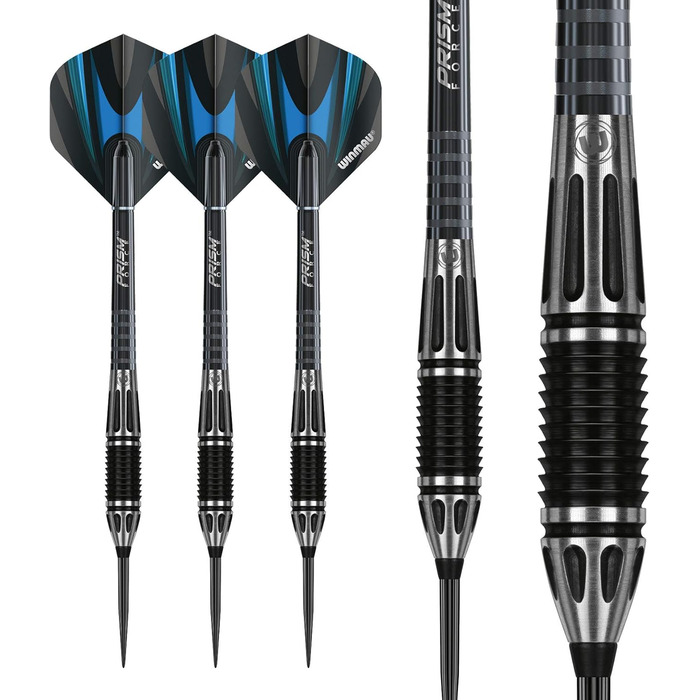 Дротики WINMAU Majestic Profi з вольфраму для дартсу зі сталевим наконечником, набір з оперенням і стрижнями