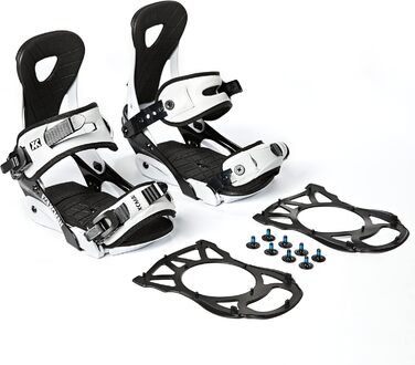Кріплення для сноуборду XCMAN Outdoors All-Mountain, чорно-білі, розмір 6-9 US (37-41 EU)