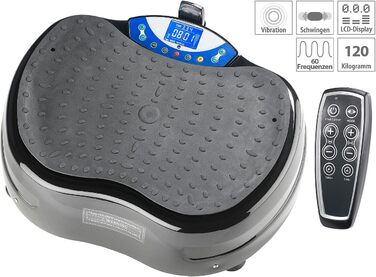 Newgen Medicals 3D вібраційна платформа WBV-620.3D з еспандером і пультом, для фітнесу, до 120 кг