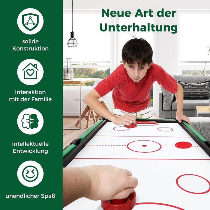 DREAMADE 4-в-1 ігровий стіл: футбол, хокей на повітрі, більярд, теніс. Для дітей та дорослих