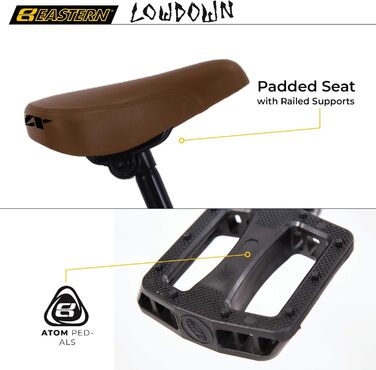 BMX велосипед Eastern Bikes Lowdown 20 дюймів, рама з високоміцної сталі, синій
