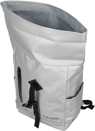 Рюкзак Travelite Rolltop водонепроникний, велосипедний, міський, з ролтопом і світловідбивачами, 48 см, 19 л