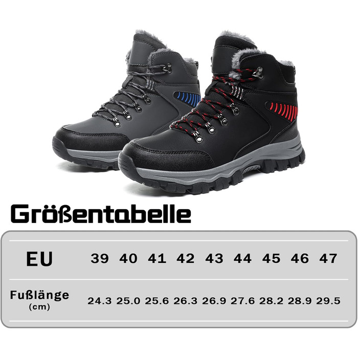 Чоловічі зимові чоботи Frysen, водонепроникні, утеплені, для міста та трекінгу, розмір 39-47 EU, сірий (43 EU)