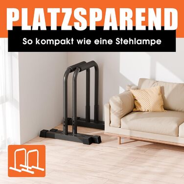 Бруси для віджимань DH FitLife | Регульовані бруси 80-90 см | Паралелепіди для калістеніки та силових тренувань | Стабільні та безпечні | Обладнання для фітнесу в приміщенні та на вулиці