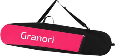 Сноуборд-чохол та рюкзак Granori 2-в-1 для сноуборда з кріпленням до 170 см, додаткове місце для шолома і черевиків, неон червоний-чорний
