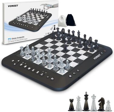 Електронна шахівниця P6 Smart Chess Board з LED, магнітне шахове комп'ютерне поле для дітей і дорослих