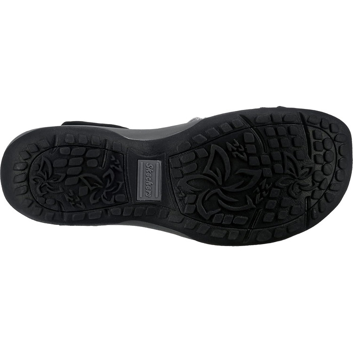 Чоловічі сандалії Skechers Reggae Slim-Takes Two, чорно-темно-сірі, 40 EU