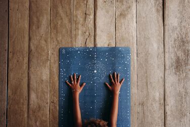 Йога мат Yoga Design Lab Combo: неслизька, мат/рушник, надійне зчеплення при потовиділенні, натуральний каучук, з ремінком Celestial 3.5mm
