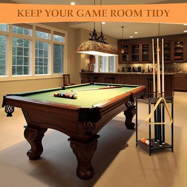 Стійка для київ (10 київ) - органайзер для більярдних київ, чорний, з підсвічуванням