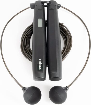 Розумна скакалка Nilox Smart Rope з підсвічуванням, лічильником стрибків і калорій, 3 режими, Bluetooth, підтримка SkipJoy App